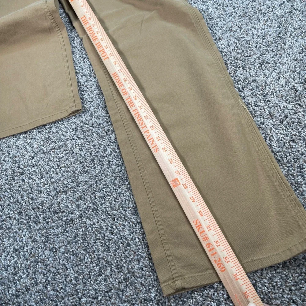 Carhartt Men's 36x34 Original Fit Carpenter Pants Tan Duck Canvas Tall